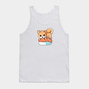 Shiba Salmon Sushi T-Shirt Tank Top